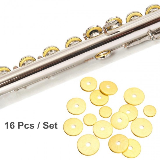 16Pcs Professional Closed Hole Flute Pads Excellent Woodwind Accessory