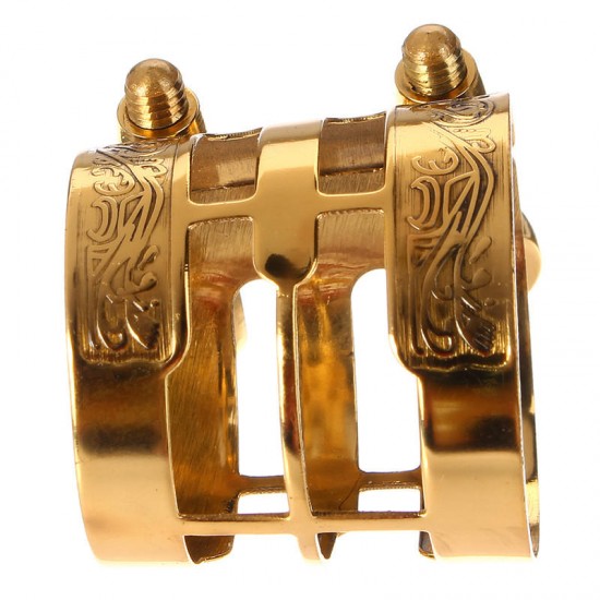 1Pc Gold Plated Alto Saxophone Mouthpiece Ligature  Clip