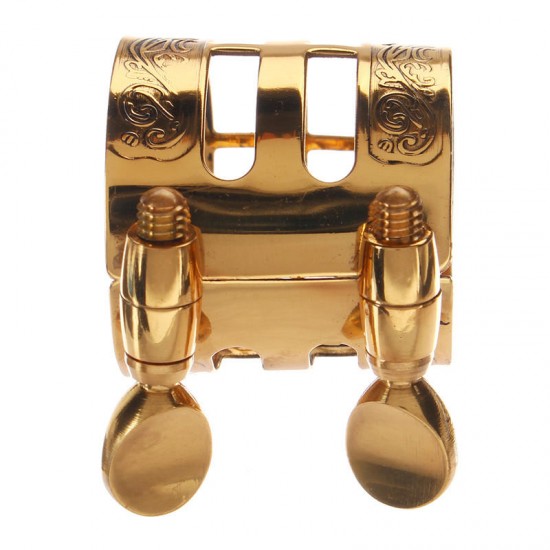 1Pc Gold Plated Alto Saxophone Mouthpiece Ligature  Clip