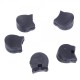 5pcs Practical Rubber clarinet Finger Cushions Black