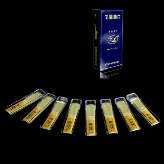 8Pcs Flying Goose Bb Tenor Saxophone Clarinet Little Sax Reeds 2.5 Strength 2 1/2