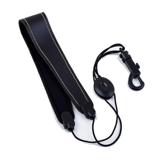 Zebra 1 Pcs Adjustable Saxophone Sax Leather Nylon Padded Neck Strap with Hook Clasp
