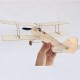 MinimumRC Tiger Moth Biplane 400mm Wingspan Balsa Wood Laser Cut RC Airplane KIT