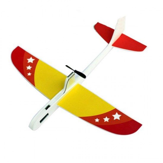 Upgraded Super Capacitor Electric Hand Throwing Free-flying Glider DIY Airplane Model