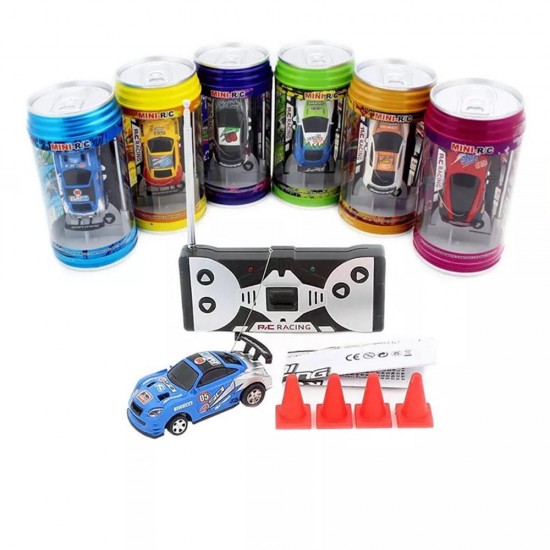 1PC FengQi Toys 8803 1/63 Radio Control Coke Mini Rc Car Micro Racing Vehicle Random Color