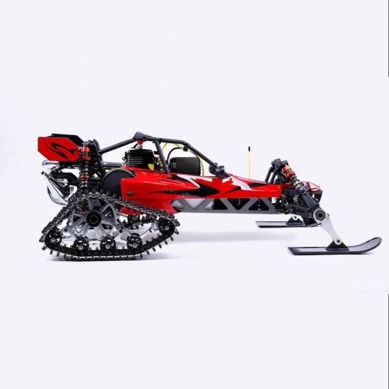 Rovan Baja305AS 1/5 2.4G RWD Snow Buggy Rc Car 30.5cc Engine With Tracked + Round Wheels RTR Toy
