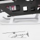 ALIGN T-REX 470LM E06 Dominator 6CH 3D Flying Belt Drive RC Helicopter Metal Kit With 1800KV Motor 50A ESC