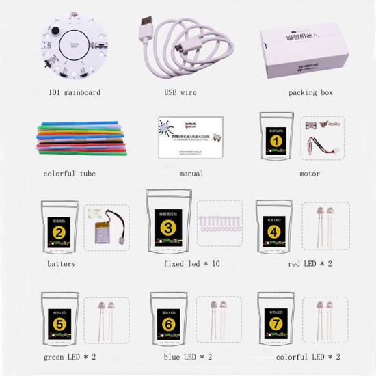 101 DIY Straw Robot Smart Robot Light Voice Touch Control Educational Toy Robot For Children 101 DIY Straw Robot Smart Robot Light Voice Touch Control Educational Toy Robot For Children