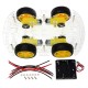 DIY 4WD Double-Deck Smart Robot Car Chassis Kits with Speed Encoder DIY 4WD Double-Deck Smart Robot Car Chassis Kits with Speed Encoder