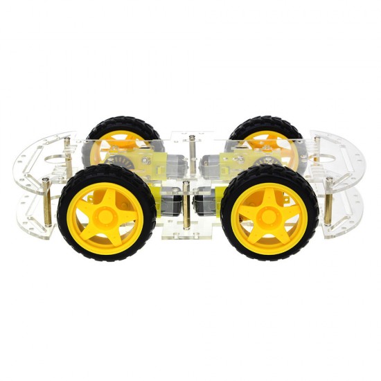 DIY 4WD Double-Deck Smart Robot Car Chassis Kits with Speed Encoder DIY 4WD Double-Deck Smart Robot Car Chassis Kits with Speed Encoder