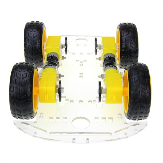 DIY 4WD Double-Deck Smart Robot Car Chassis Kits with Speed Encoder DIY 4WD Double-Deck Smart Robot Car Chassis Kits with Speed Encoder