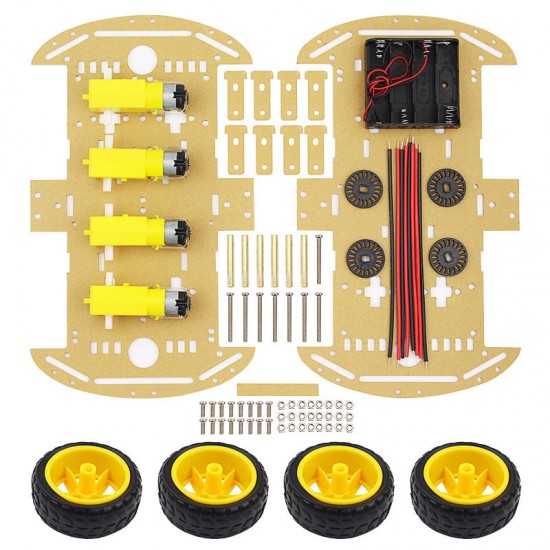 DIY 4WD Smart Robot Car Chassis Kits with Speed Encoder