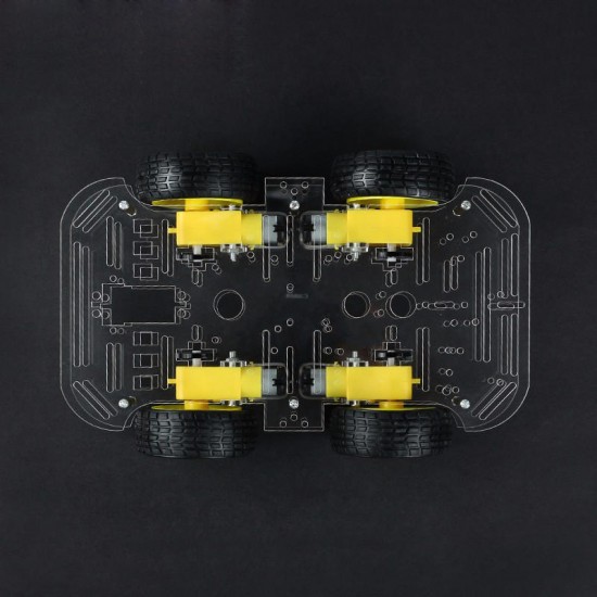 DIY 4WD Smart Robot Car Double-Deck Chassis Kit with Speed Encoder DIY 4WD Smart Robot Car Double-Deck Chassis Kit with Speed Encoder