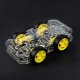 DIY 4WD Smart Robot Car Double-Deck Chassis Kit with Speed Encoder DIY 4WD Smart Robot Car Double-Deck Chassis Kit with Speed Encoder