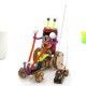DIY Educational Electric 2CH Jumper Robot Car Kit Scientific Invention Toys