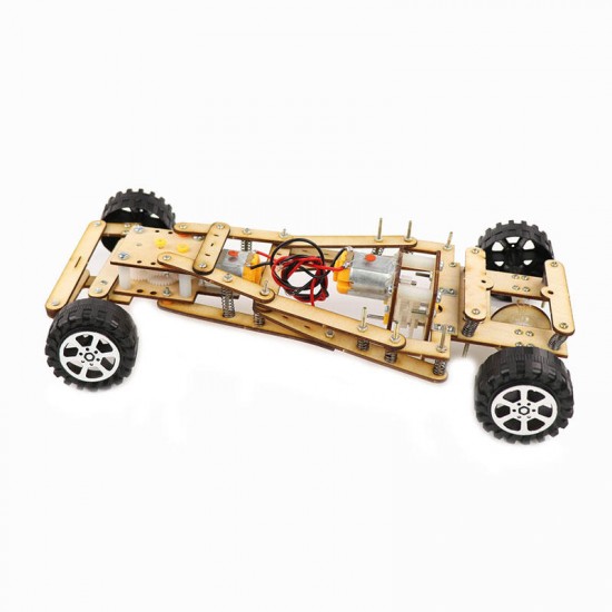 DIY Educational Electric Remote Control Damping Differential Car Scientific Invention Toys