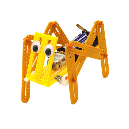 DIY Electric Crawling Robot Dog Model Science Technology Experiment Creative Toys Kits