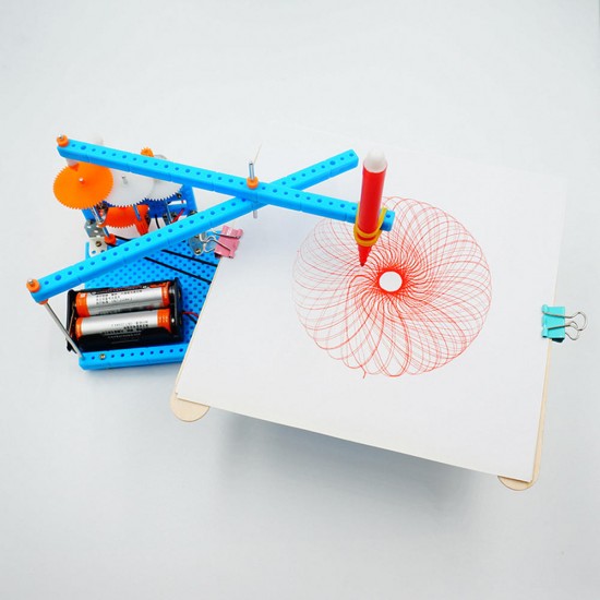 DIY Plotting Instrument Toy DIY Plotter Toy Robot Assembled Toy For Children