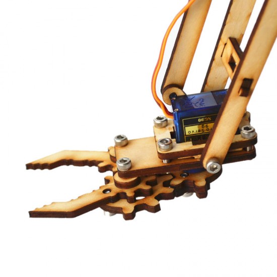 4DOF Wood Arm Mechanical Robot Arm Kit with SG90 Servo for Arduino