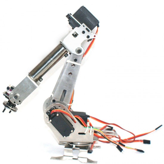 6DOF Mechanical Arm 6 Axis Rotating Manipulator Robot Arm Clamp Kit with Servo for Arduino