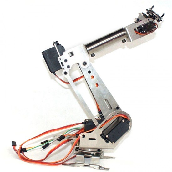 6DOF Mechanical Arm 6 Axis Rotating Manipulator Robot Arm Clamp Kit with Servo for Arduino
