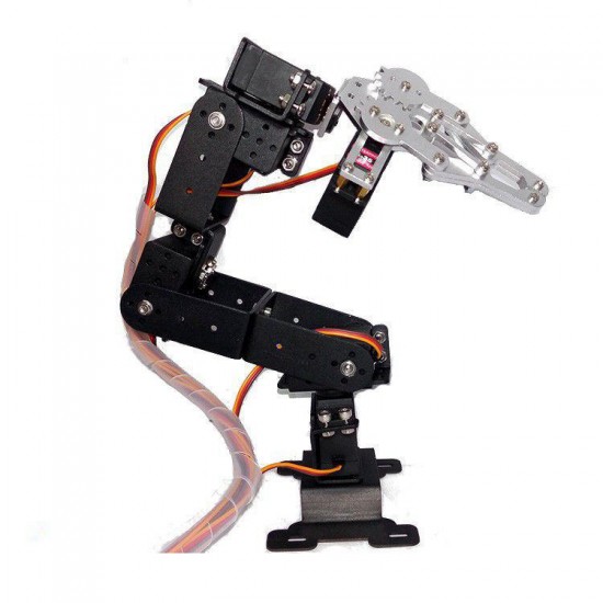 6DOF Robot Arm 3D Rotating Machine Kit for Arduino 6DOF Robot Arm 3D Rotating Machine Kit for Arduino