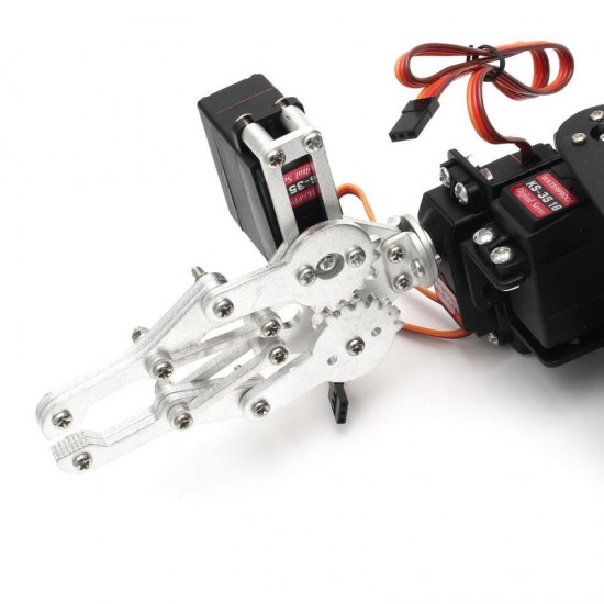6DOF Robot Arm 3D Rotating Machine Kit for Arduino 6DOF Robot Arm 3D Rotating Machine Kit for Arduino