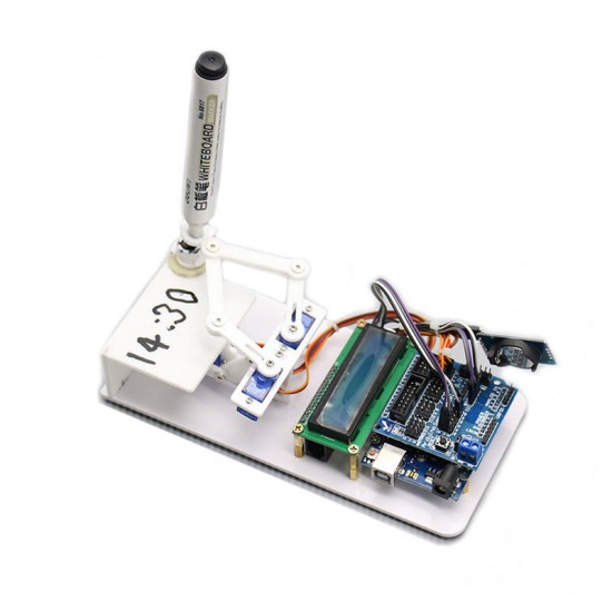 Plotclock Upgraded Manipulator Drawing Robot Robotic Clock with Arduino Controller