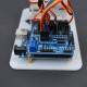 SNAM5100 DIY Arduino 4DOF Acrylic RC Robot Arm PS2 Stick Control With MG90S Servos