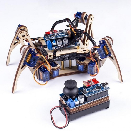 SunFounder SF-Crawling V2.0 Remote Control Crawling Quadruped Robot for Arduino Nano SunFounder SF-Crawling V2.0 Remote Control Crawling Quadruped Robot for Arduino Nano