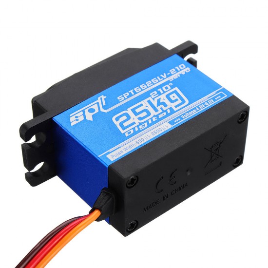 4PCS SPT5525LV-210 25KG Digital Servo 210° Large Torque Metal Gear For RC Robot