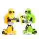 2PCS RC Intelligent Boxing Battle Robot with Light and Music