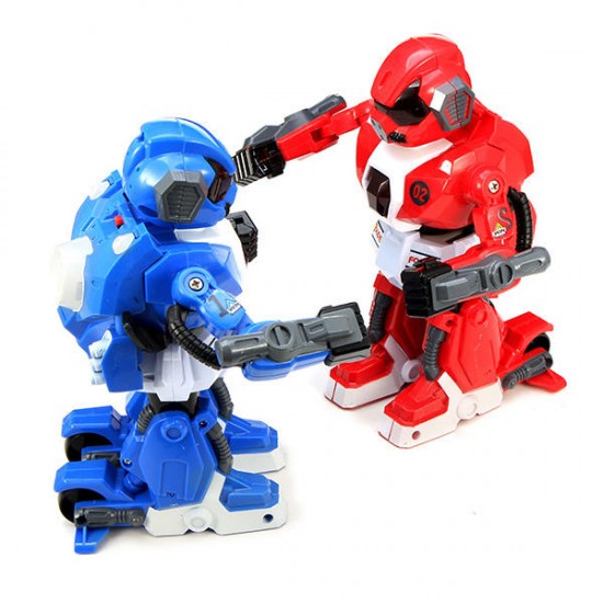 2PCS RC Intelligent Boxing Battle Robot with Light and Music