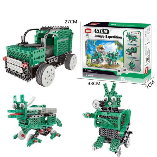 3 In 1 DIY RC Robot Toy Block Building Infrared Control Car Soldier Dinosaur Educational Kit 3 In 1 DIY RC Robot Toy Block Building Infrared Control Car Soldier Dinosaur Educational Kit