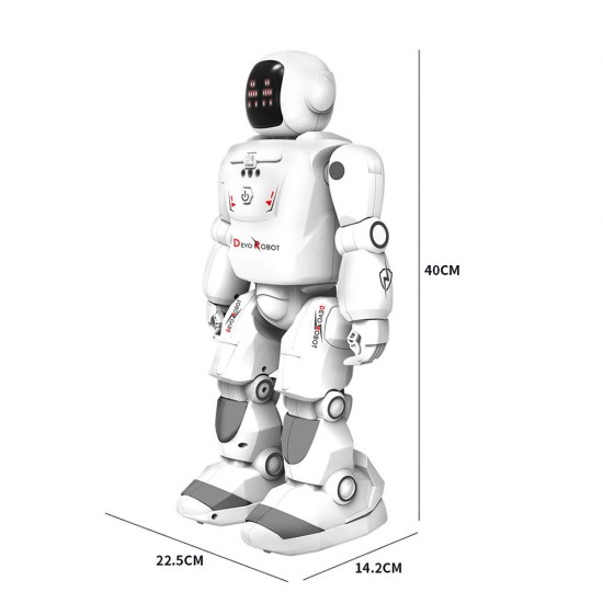 DEVO Robot Smart RC Robot Programmable Infrared Gesture Control Dance LED Expression Robot Toy DEVO Robot Smart RC Robot Programmable Infrared Gesture Control Dance LED Expression Robot Toy
