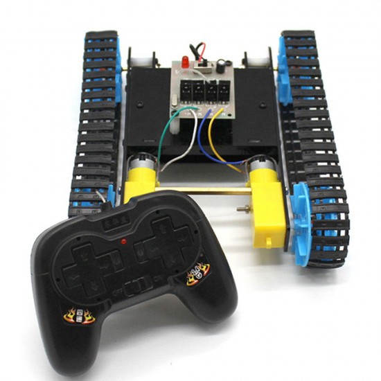DIY 2.4G 4CH RC Robot Tank Car Educational Kit DIY 2.4G 4CH RC Robot Tank Car Educational Kit