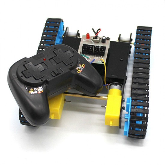 DIY 2.4G 4CH RC Robot Tank Car Educational Kit