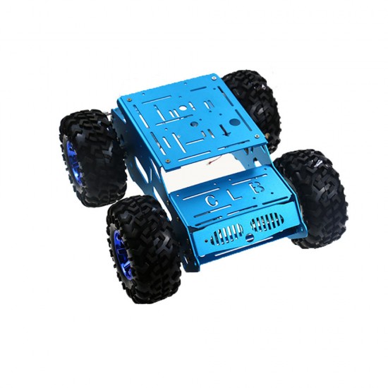 DIY 4WD Aluminous Smart RC Robot Car Chassis For STM32 Raspberry Arduino