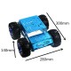 DIY 4WD Aluminous Smart RC Robot Car Chassis For STM32 Raspberry Arduino