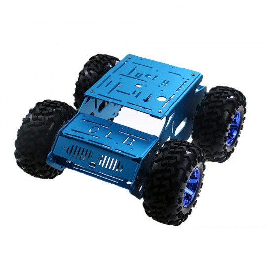 DIY 4WD Aluminous Smart RC Robot Car Chassis For STM32 Raspberry Arduino