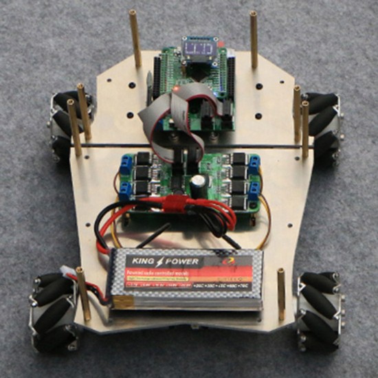 DIY 4WD ROS Smart RC Robot Car Programmable Bluetooth APP Control 60mm Mecanum Wheel With Suspension System