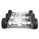 DIY 6WD Metal Smart RC Robot Car Chassis Base Kit With 12V CGM-25-370 Motor