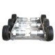 DIY 6WD Metal Smart RC Robot Car Chassis Base Kit With 12V CGM-25-370 Motor DIY 6WD Metal Smart RC Robot Car Chassis Base Kit With 12V CGM-25-370 Motor