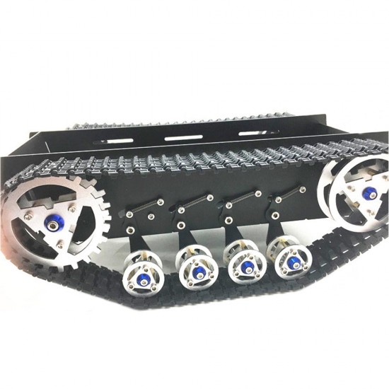DIY A-10 Damped Aluminous Smart RC Robot Car Chassis Tracked Tank Chassis For Raspberry Pi Arduino DIY A-10 Damped Aluminous Smart RC Robot Car Chassis Tracked Tank Chassis For Raspberry Pi Arduino