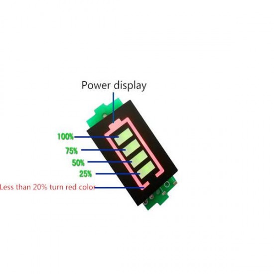 3.7V/7.4V /11.1V/14.8V Li-po Battery Indicator Display Board Power Storage Monitor