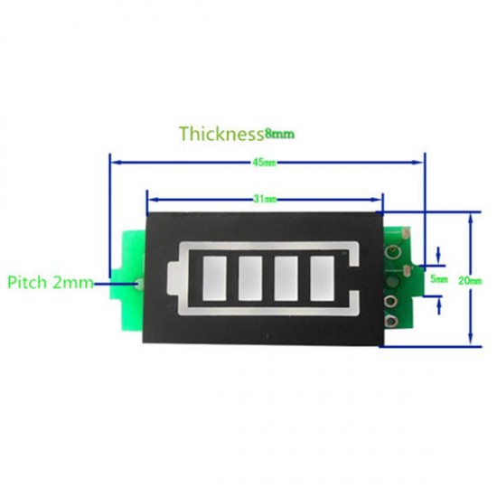 3.7V/7.4V /11.1V/14.8V Li-po Battery Indicator Display Board Power Storage Monitor