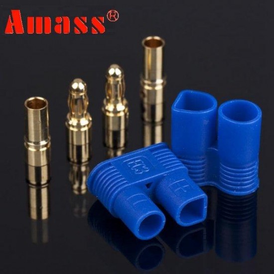 1 Pair Amass EC3 Plug Connector with 3.5mm Banana Plug