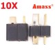 10 Pair Amass AM-1015 T Plug Connector Black Male & Female
