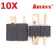 10 Pair Amass AM-1015 T Plug Connector Black Male & Female 10 Pair Amass AM-1015 T Plug Connector Black Male & Female