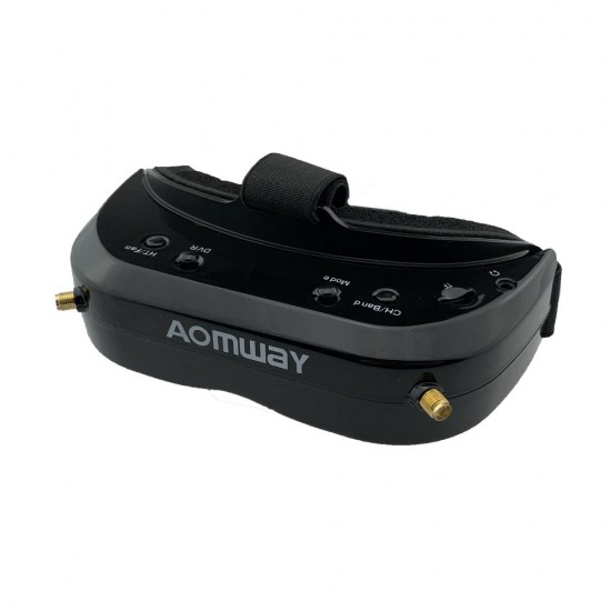 AOMWAY Commander V1S FPV Goggles 5.8Ghz 64CH Diversity 3D HDMI Built-in DVR Fan Support Head Tracking For RC Racing Drone